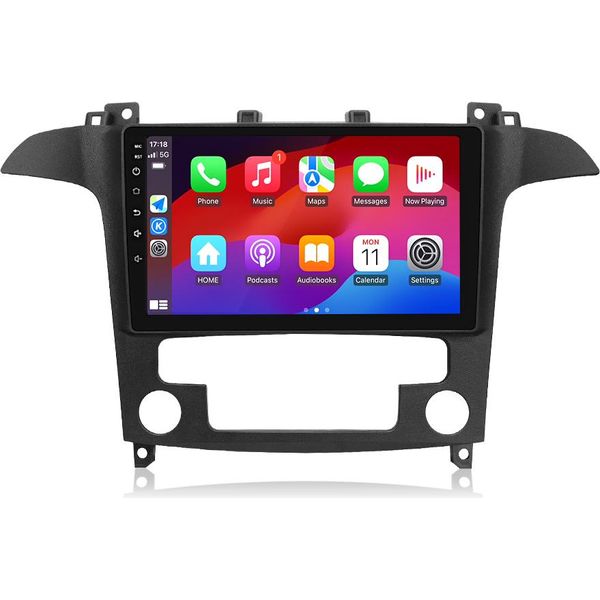Carplay Per Ford S-Max 2007-2015 Android 12 Autoradio Gps Navi Wifi 4G Usb Bt Dab+ Swc 4+64G-image