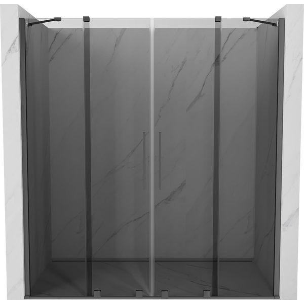 Mexen Velar Duo Porta Doccia Scorrevole 170 Cm, Grafite, Gun Metal - 871-170-000-42-95-image