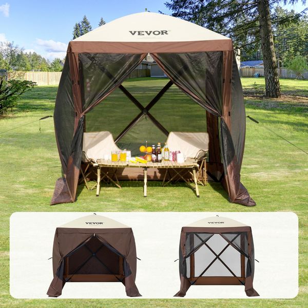 Vevor Tenda Da Giardino Pieghevole Gazebo Festa Tenda Pop-Up 4 Persone 1,83X1,83X2,1M-image