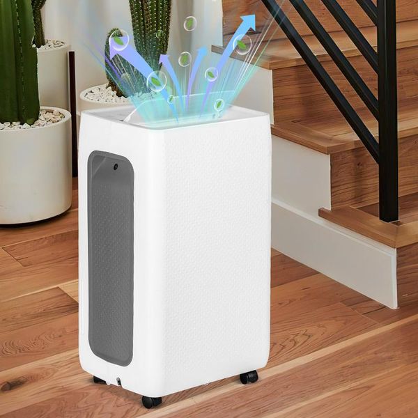 Jayseuw Deumidificatore 26L/Giorno Modalità Sleep, Serbatoio Rimovibile Da 4,5L Timer 24 Ore Per Camera Da Letto Bagno Cantina Armadio Ufficio Garage Contro Umidità Sporco E Muffa-image