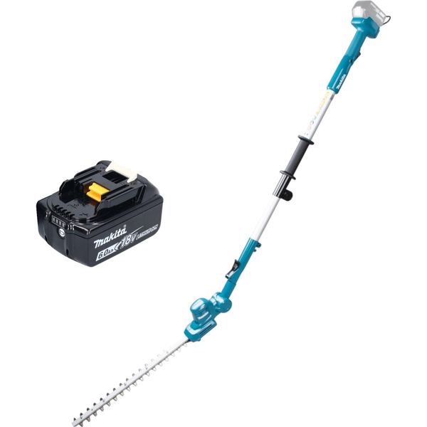 Makita Dun 461 Wg Tagliasiepi A Batteria 18 V 46 Cm + 1X Batteria 6,0 Ah - Senza Caricabatteria-image