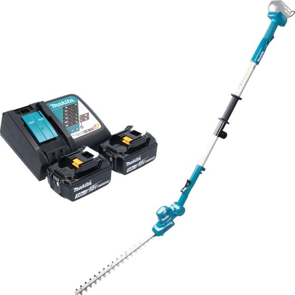 Tagliasiepi A Batteria Makita Dun 461 WRF2 18 V 46 Cm + 2X Batteria Ricaricabile 3,0 Ah + Caricatore-image