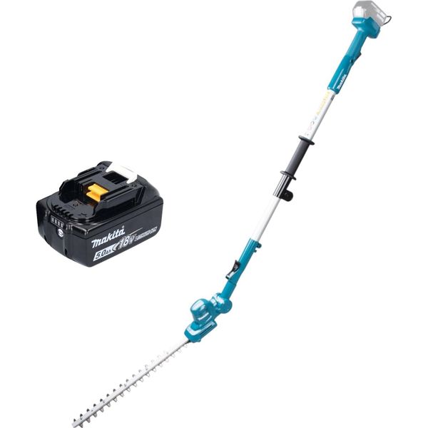 Tagliasiepi A Batteria Makita Dun 461 Wt 18 V 46 Cm + 1X Batteria 5,0 Ah - Senza Caricabatteria-image