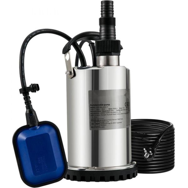 Pompa Per Acque Reflue 550W Pompa Sommergibile 230V Pompa Da Giardino - Alte Prestazioni - IPX8 - 9500L/H - Uscita Regolabile - Per Piscine Stagni Cantine-image