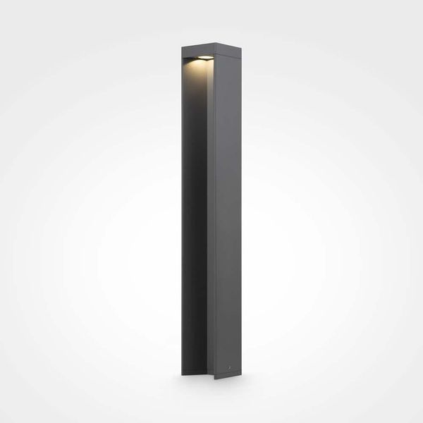 Lampada Da Terra A Led, Luce Per Esterni, Alluminio, Grigio, IP54, H 65 Cm-image