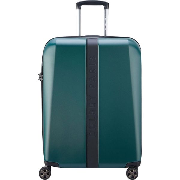 Delsey Paris Carrello Promenade Hard 2.0 4 Dr Trolley 66 Green Verde Scuro-image
