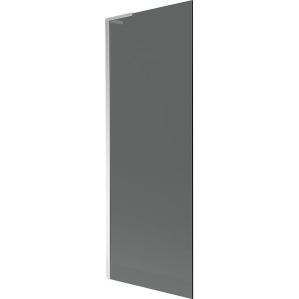 Mexen Next L Paratia Per Vasca Da Bagno A 1 Anta 70 X 150 Cm, Grafite, Cromo - 895-070-000-03-40-01-image