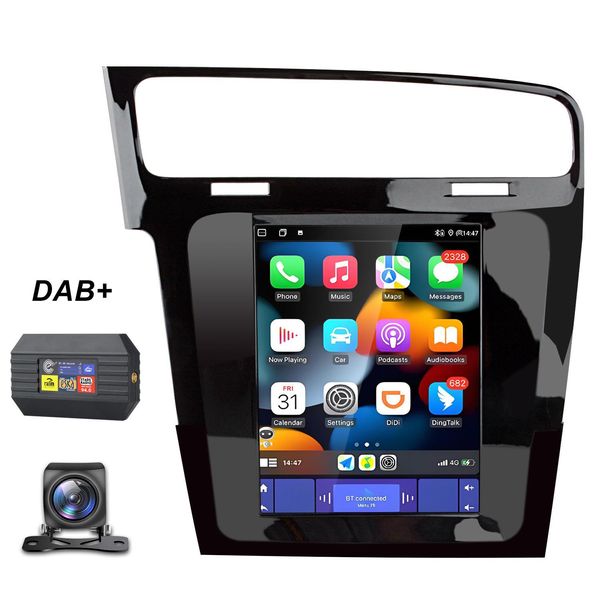 Dab+ 9,7" Android 13 Carplay Carradio Per Vw Golf Vii MK7 2013-2017 Gps Navi Wifi 4G Dsp Bt Usb Swc 6+128G Con Fotocamera"-image
