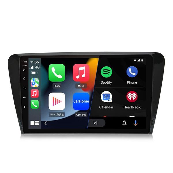 2+64GB Per Skoda Octavia 2013-2018 Android 14 Car Radio Carplay Gps Navi Swc Dab+ Wifi Bt Usb Rds Dsp Fm-image