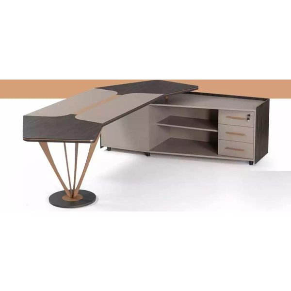 Scrivania Ad Angolo Mobili Ufficio Studio Mobili Di Lusso Tavolo Moderno Nuovo-image