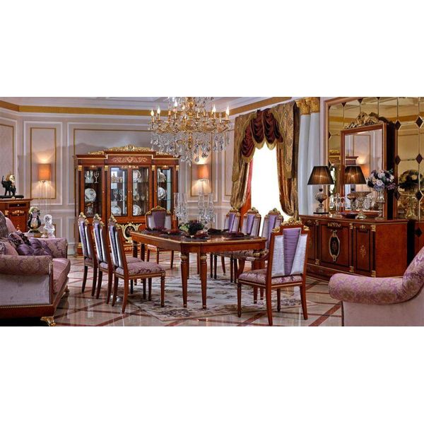Tavolo Da Pranzo Con 6 Sedie Barocco Rococò Tavoli Da Pranzo Tavolo Tavoli Sedie Set Nuovo-image