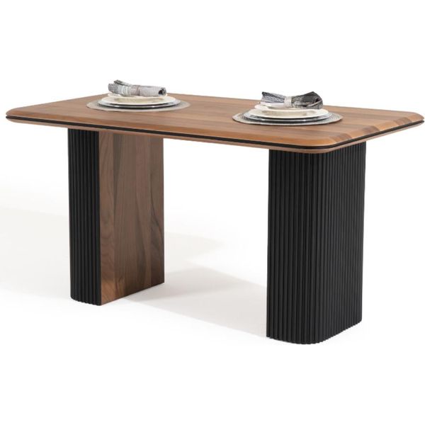 Tavolo In Legno Tavolo Da Sala Da Pranzo Tavolo Da Pranzo 140 Cm Tavolo Legno Marrone Sala Da Pranzo-image