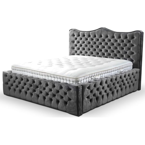 Design Lusso Camera Da Letto Doppia Hotel Boxspring Letti Completi Tappezzeria Letto-image