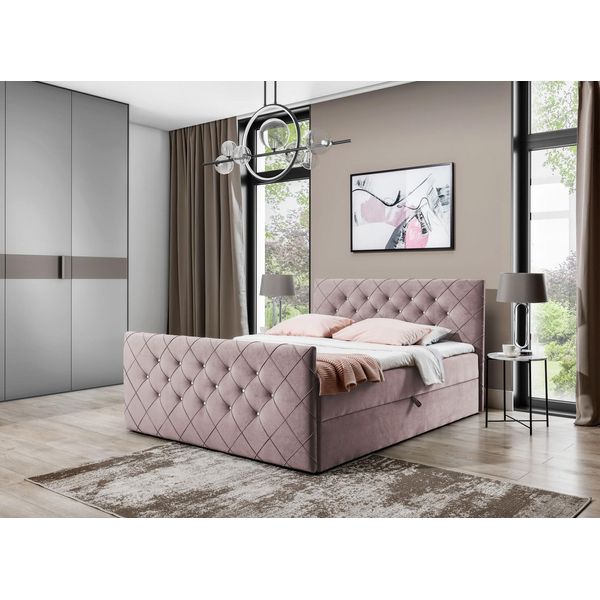 Chesterfield Box Spring Letto Camera Da Letto Design Matrimoniale Hotel Letto Box Letto Nuovo-image