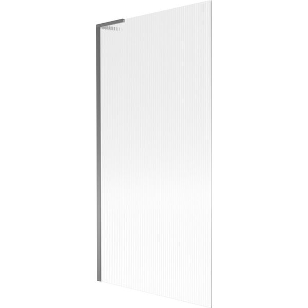 Mexen Next L Paratia Per Vasca Da Bagno A 1 Anta 90 X 150 Cm, Righe, Gun Metal - 895-090-000-03-09-95-image