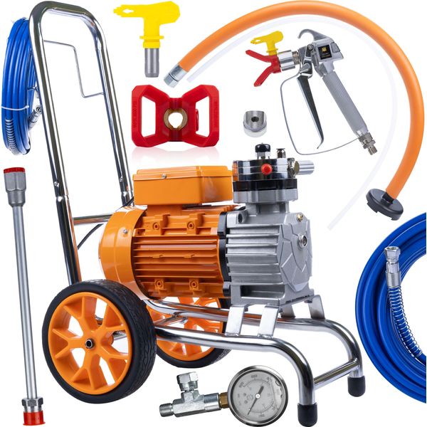Rosfix Orange Strong Storm 1030 OSS06 – Spruzzatore Di Vernice Airless Professionale | 4000 W | 22 Mpa | 20 L/Min | Incl. Pistola, Ugelli E Accessori-image