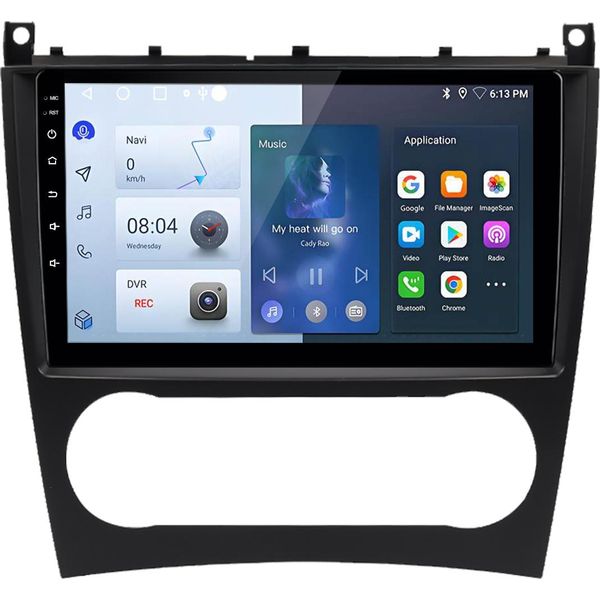1+32G Carplay 4-Core Autoradio Per Mercedes Benz Classe C W203 Gps Navi Android Auto Dab+ Swc-image