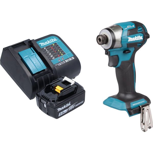 Avvitatore A Impulsi A Batteria Makita Dtd 173 ST1 18 V 180 Nm 1/4" Brushless + 1X Batteria Ricaricabile 5,0 Ah + Caricabatterie"-image