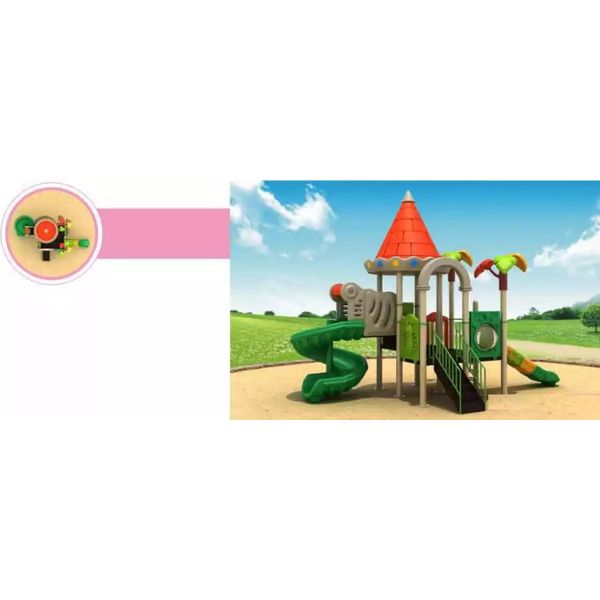 Parco Giochi Per Bambini Torre Di Gioco Con Scivoli Torre Di Animali In Plastica Parco Giochi-image