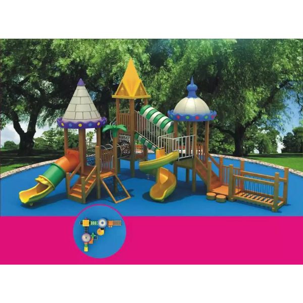 Torre Di Gioco Con Labirinto Torre Di Arrampicata Parco Giochi Per Bambini Con Scivoli Campi Da Gioco-image