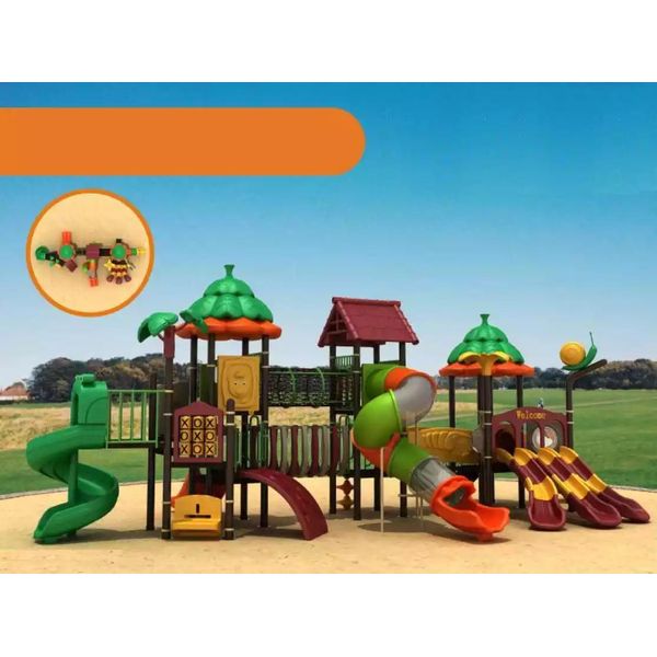Torre Degli Animali Torre Da Gioco All'aperto Con Scivolo Parco Giochi Per Bambini Campi Da Gioco-image