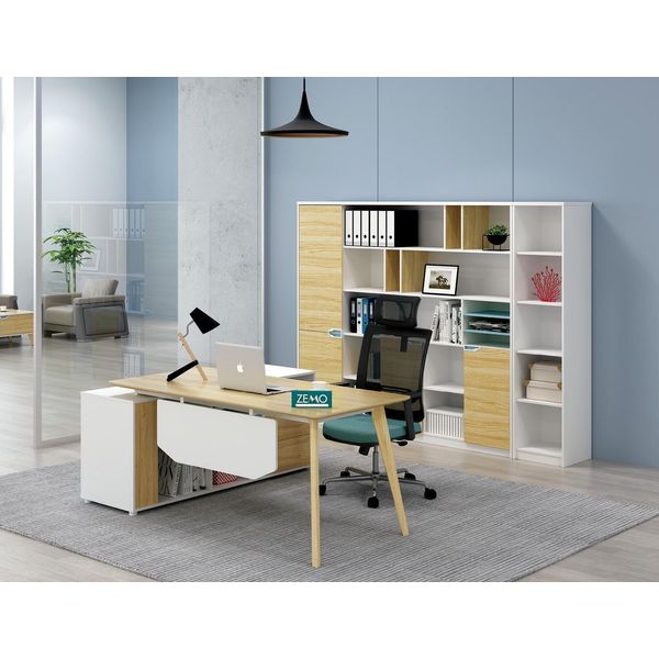 Armadio A Muro Di Design Scaffali Soggiorno Armadi Sistema Ufficio Mobili 200Cm Nuovo-image