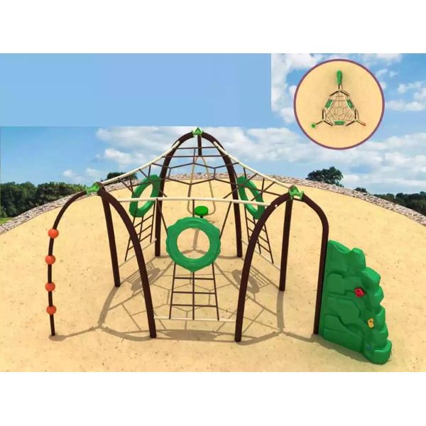 Torre Di Arrampicata Intrattenimento Parco Giochi All'aperto Cornici Di Arrampicata Per Bambini-image