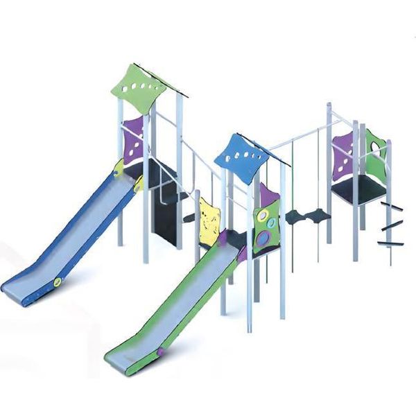 Parco Giochi Scivolo Parco Giochi Arrampicata Parco Giochi Per Bambini Parco Ricreativo-image