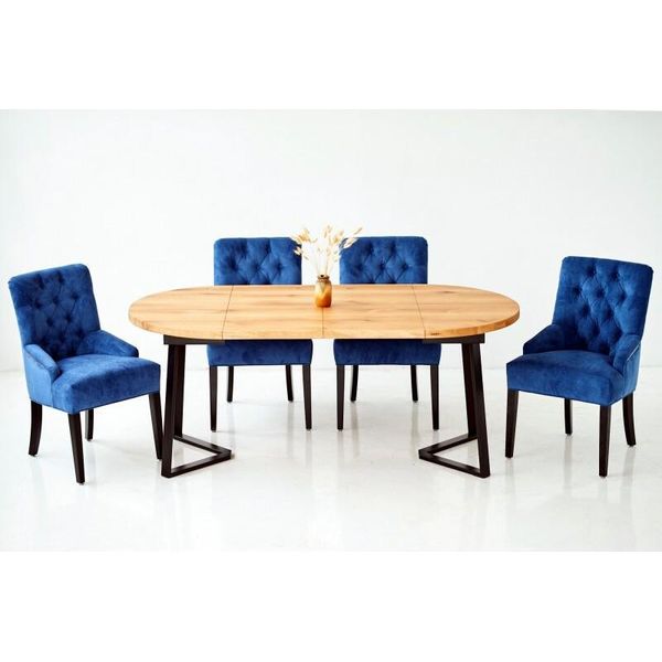 Tavolo Tavolo Da Pranzo Moderno Legno Design Tavolo In Legno Tavoli Da Soggiorno Sala Da Pranzo 110/150X80Cm-image