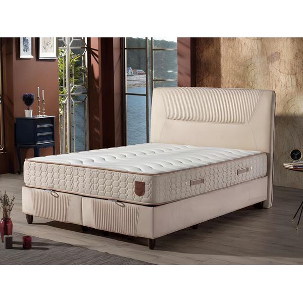 Letto A Molle Insacchettate Di Lusso Con Struttura Elegante Design Moderno Per Il Massimo Comfort-image
