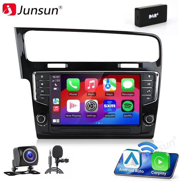 Carplay 9" Android 15 Autoradio Per Vw Golf Vii MK7 2013-2020 Gps Navi Wifi Bt Usb Dab+ Mic Kam"-image