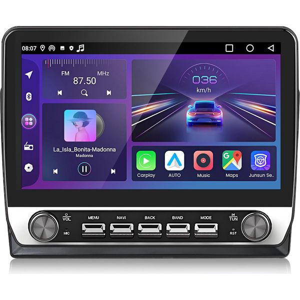 10.1" Android 15 Carplay Dell'autoradio Per Citroen C5 2008-2017 Gps Navi Wifi Bt Dab+ Swc Usb 1+32G Con La Manopola"-image