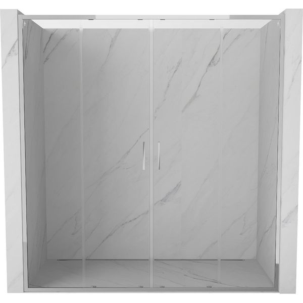 Mexen Exo Porte Doccia Doppie Scorrevoli 190 Cm, Trasparente, Cromo - 8152-190-000-01-00-image
