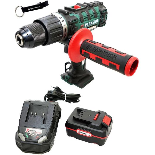 Parkside® Trapano Avvitatore A Percussione A Batteria 20 V Psbsa 20-Li / Incl. Batteria (4 Ah) E Caricabatteria (2,4 A)-image
