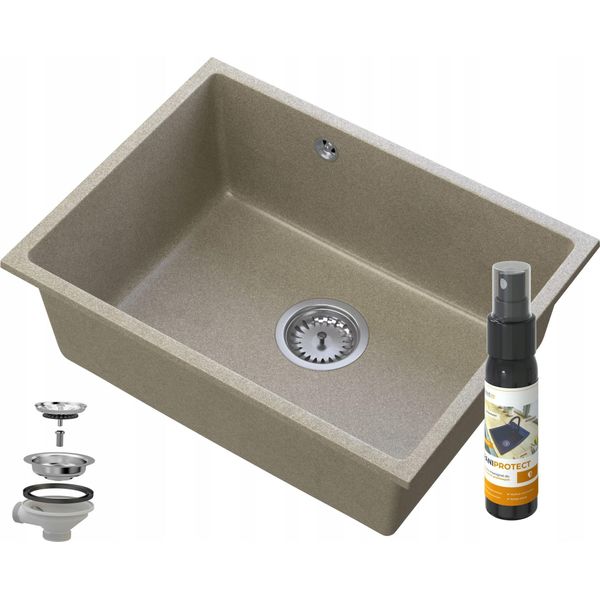Manado Braun Lavello Sottopiano Cromo 60-image