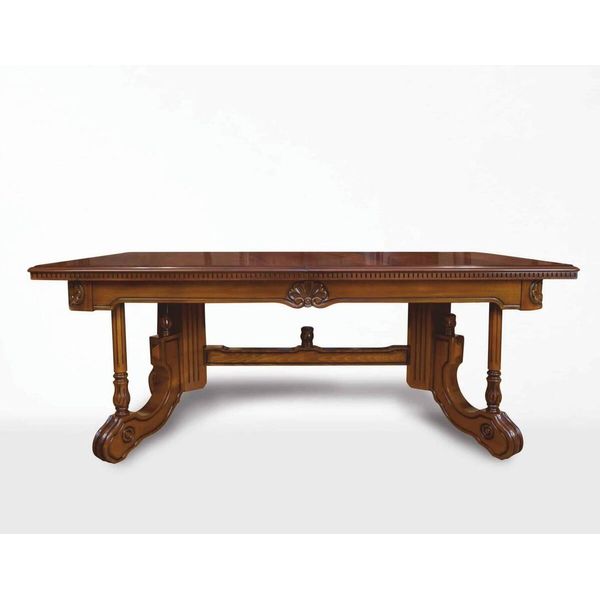 Casa Padrino Tavolo Da Pranzo Barocco Marrone Scuro / Marrone 200-276 Cm - Mobili Barocchi-image