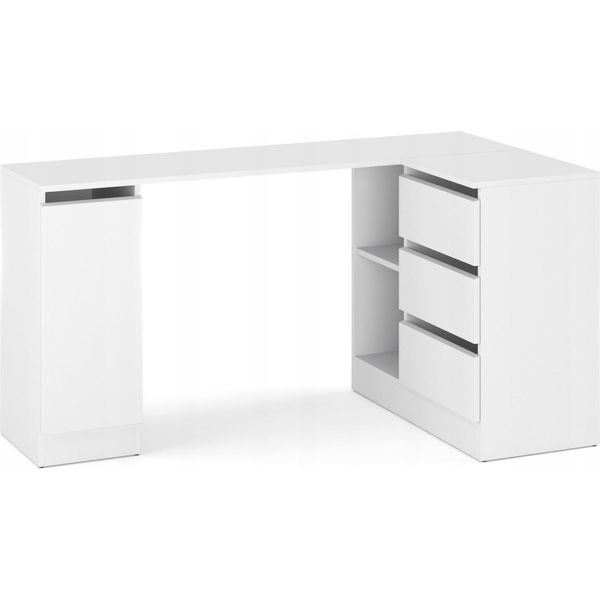 Scrivania, Scrivania, Scrivania, Scrivania Con Cassetti White Mat 155X85X78 Cm-image