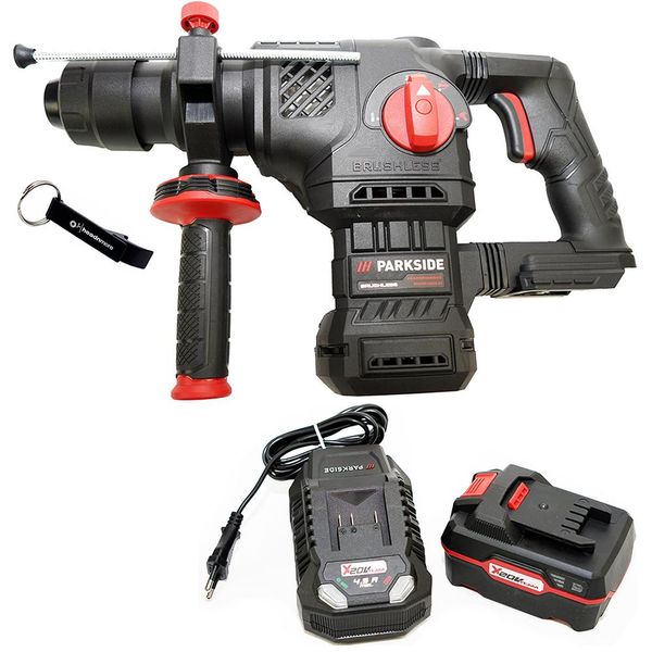 Parkside Performance® Martello Combinato A Batteria 20 V Pkhap 2058-Li / Incl. Batteria (4 Ah) E Caricabatteria (4,5 A)-image
