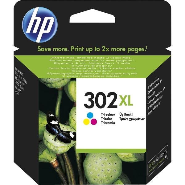 Cartuccia D'inchiostro Hp N. 302XL F6U67AE A 3 Colori Confezione Da 60 Cartucce-image