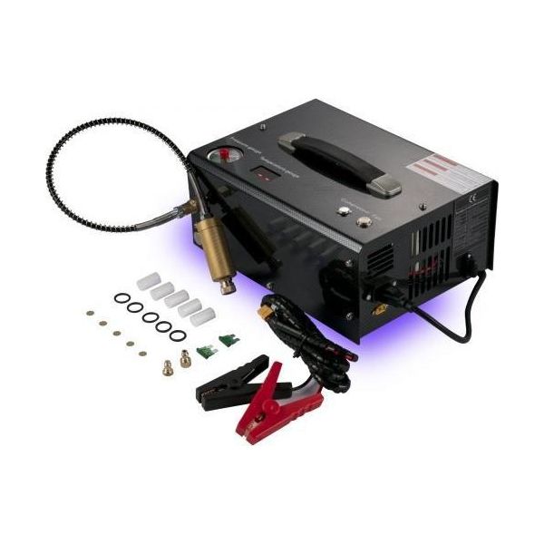 Vevor Compressore D'aria Pcp 12 V Dc, Compressore Pcp 4500 Psi, Compressore D'aria Paintball 30 Mpa, Compressore D'aria Pcp Portatile, Pompa Per Pistola Ad Aria Pcp 220 V Ac, Spegnimento Automatico Per Pompa Compressore Serbatoio Paintball Scuba-image