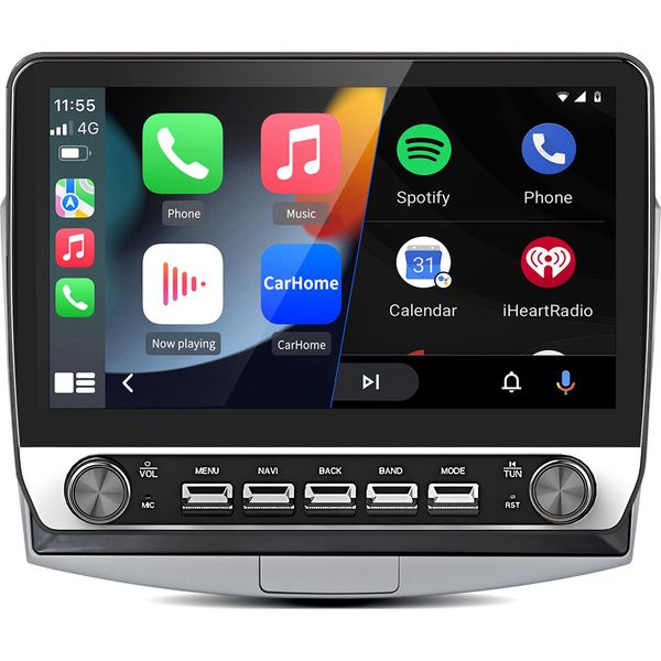 Autoradio Android 15 Da 10,1" Carplay Per Vw Passat B6 B7 Cc Magotan 2011-2015 Gps Navi Wifi Bt Dab+ Swc Usb 2+64G Con Manopola"-image