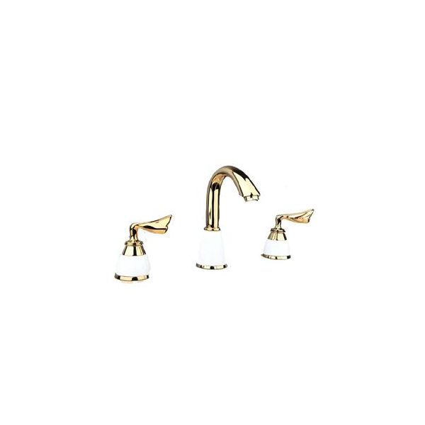 Lauferi Famea Miscelatore Lavabo Verticale Oro-image