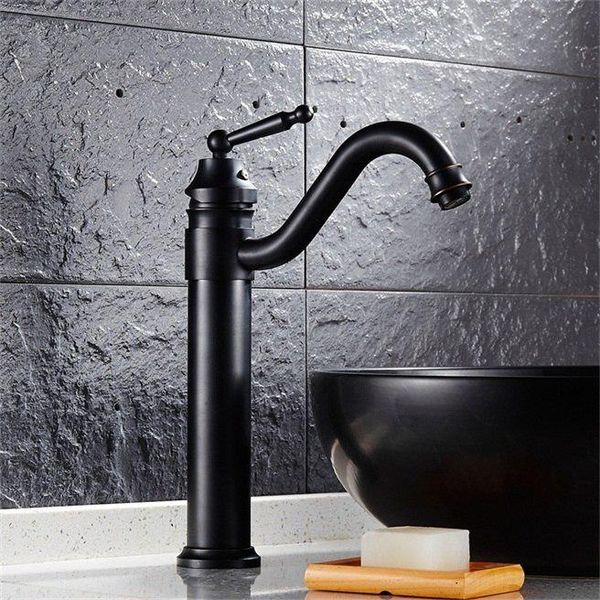 Miscelatore Lavabo Kran Retro Black In Appoggio Leda Lauferi-image
