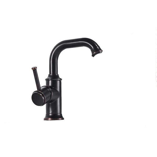 Miscelatore Lavabo Kran Retro Nero In Piedi Melinea Lauferi-image