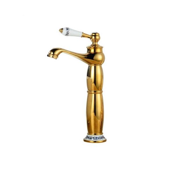 Lauferi Venus Miscelatore Per Lavabo Freestanding Dorato-image
