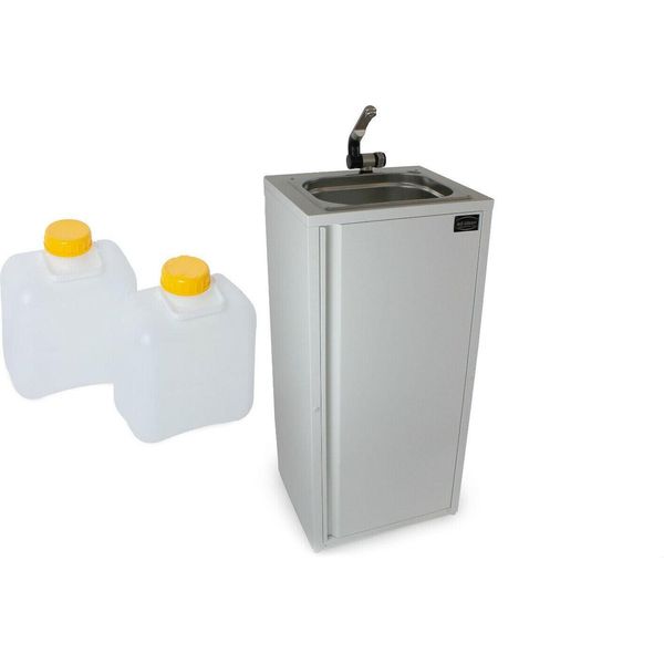 Lavandino Mobile Carrello Per La Distribuzione Automatica Bancarella Snack Bar Mercato Settimanale Gastro Outdoor-image