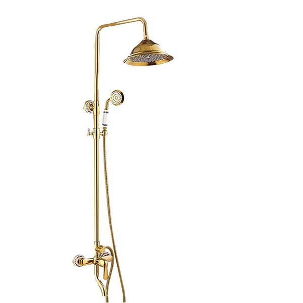 Lauferi Doccia Batteria Kran Retro Philagoria Oro Ottone-image