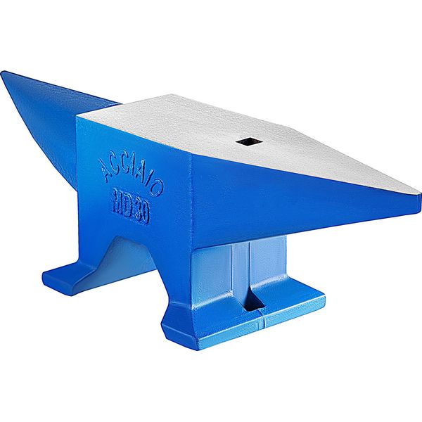 Succebuy Incudine A Corno, 30 Kg/66,1 Lb Incudine Da Forgiatura In Acciaio Con Corno Rotondo E Foro Robusto, Per La Lavorazione Dei Metalli, Nero-image