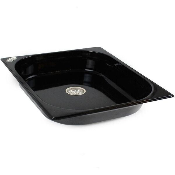Lavello 325X265X65 In Acciaio Inox Con Scarico Lavello Da Campeggio Lavabo Camper-image
