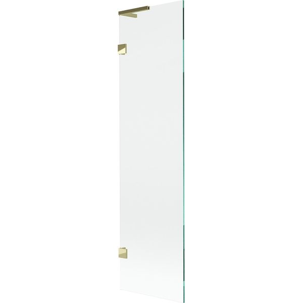 Mexen Lunar L Paratia Da Bagno 1-Ala 50 X 150 Cm, Trasparente, Dorato - 897L-050-000-50-00-image